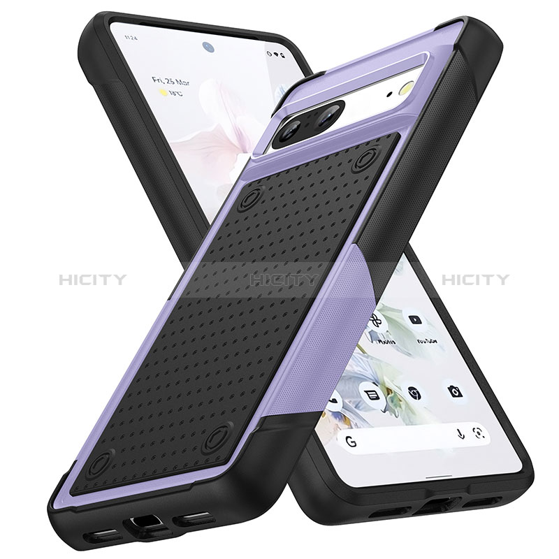 Coque Contour Silicone et Plastique Housse Etui Protection Integrale 360 Degres MQ1 pour Google Pixel 7 5G Plus