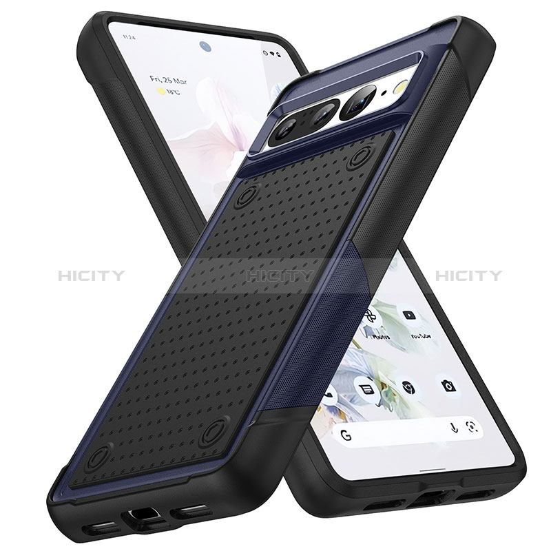 Coque Contour Silicone et Plastique Housse Etui Protection Integrale 360 Degres MQ1 pour Google Pixel 7 Pro 5G Plus