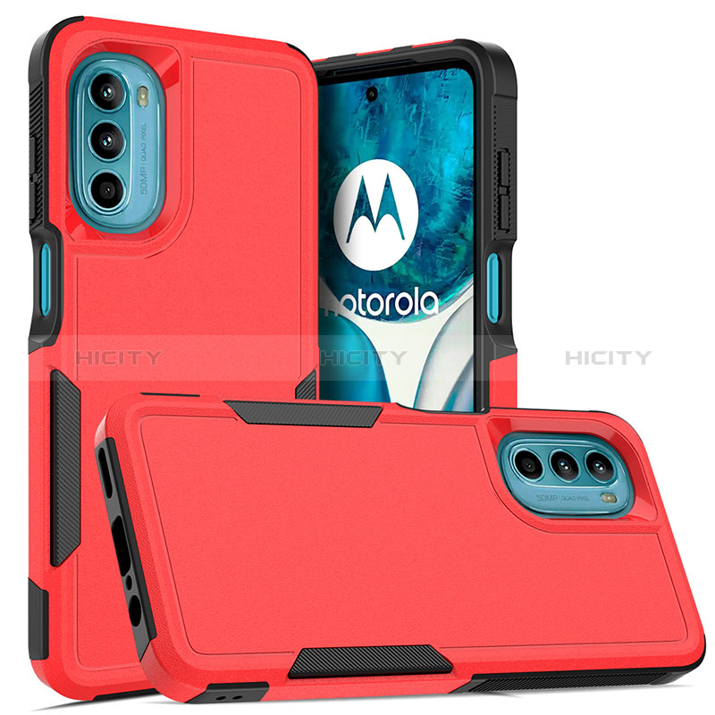 Coque Contour Silicone et Plastique Housse Etui Protection Integrale 360 Degres MQ1 pour Motorola MOTO G52 Plus