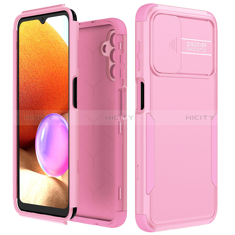 Coque Contour Silicone et Plastique Housse Etui Protection Integrale 360 Degres MQ1 pour Samsung Galaxy A04s Or Rose Plus