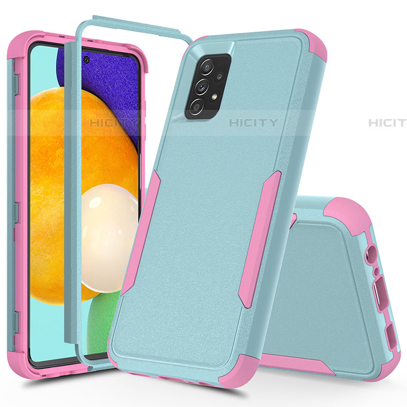 Coque Contour Silicone et Plastique Housse Etui Protection Integrale 360 Degres MQ1 pour Samsung Galaxy A52 5G Colorful Plus