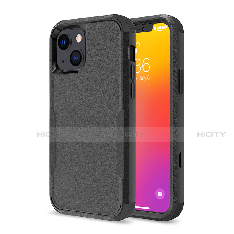 Coque Contour Silicone et Plastique Housse Etui Protection Integrale 360 Degres pour Apple iPhone 13 Plus