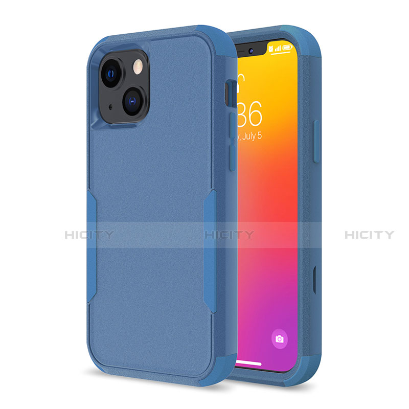 Coque Contour Silicone et Plastique Housse Etui Protection Integrale 360 Degres pour Apple iPhone 13 Plus