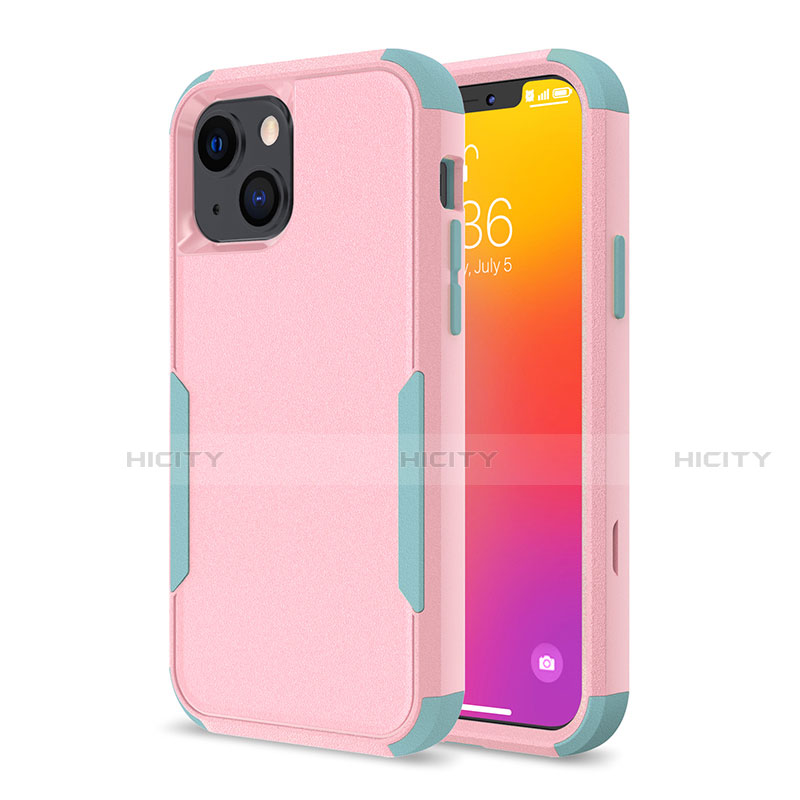 Coque Contour Silicone et Plastique Housse Etui Protection Integrale 360 Degres pour Apple iPhone 13 Plus