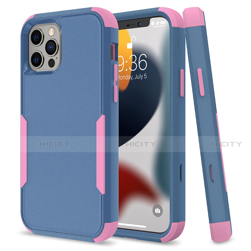 Coque Contour Silicone et Plastique Housse Etui Protection Integrale 360 Degres pour Apple iPhone 13 Pro Max Mixte Plus