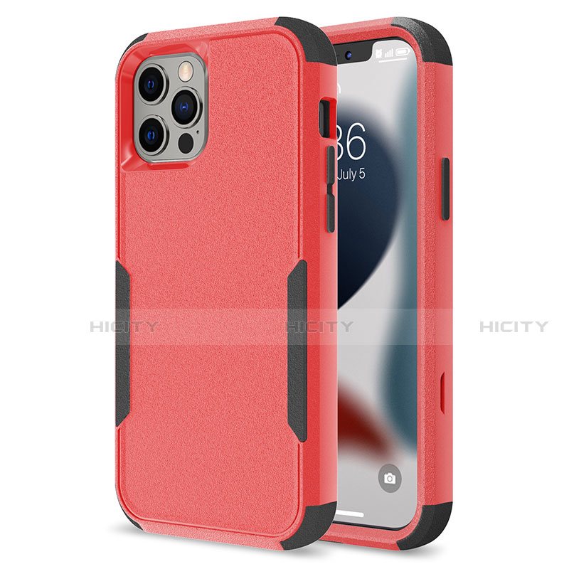 Coque Contour Silicone et Plastique Housse Etui Protection Integrale 360 Degres pour Apple iPhone 13 Pro Max Plus