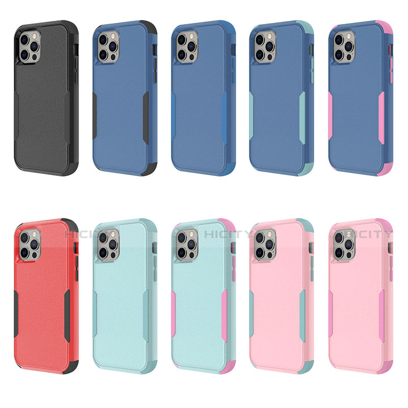 Coque Contour Silicone et Plastique Housse Etui Protection Integrale 360 Degres pour Apple iPhone 13 Pro Plus