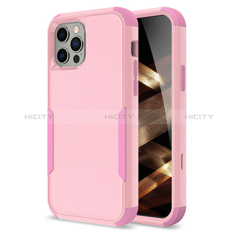 Coque Contour Silicone et Plastique Housse Etui Protection Integrale 360 Degres pour Apple iPhone 14 Pro Max Plus