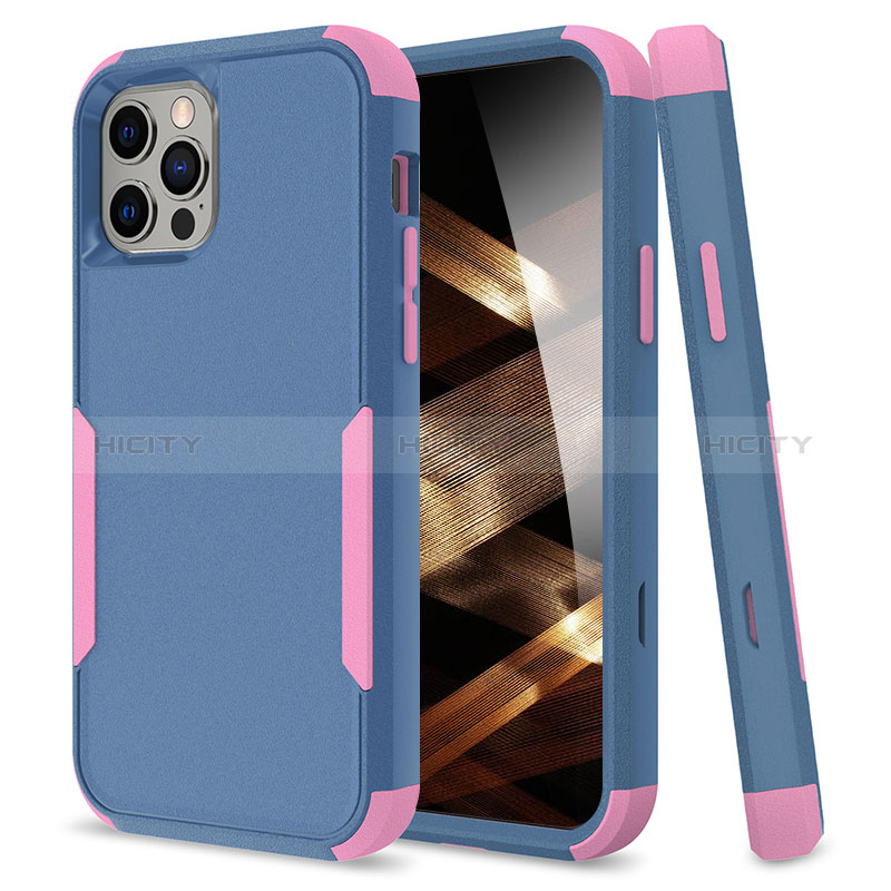 Coque Contour Silicone et Plastique Housse Etui Protection Integrale 360 Degres pour Apple iPhone 14 Pro Mixte Plus