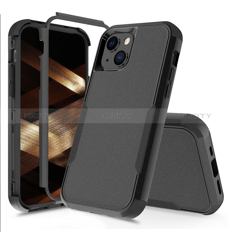 Coque Contour Silicone et Plastique Housse Etui Protection Integrale 360 Degres pour Apple iPhone 15 Plus Plus