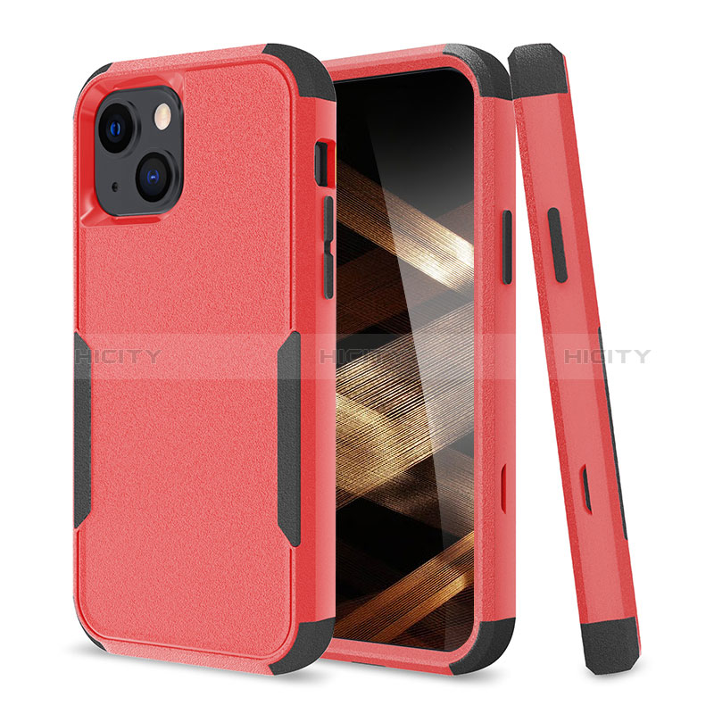 Coque Contour Silicone et Plastique Housse Etui Protection Integrale 360 Degres pour Apple iPhone 15 Plus Plus