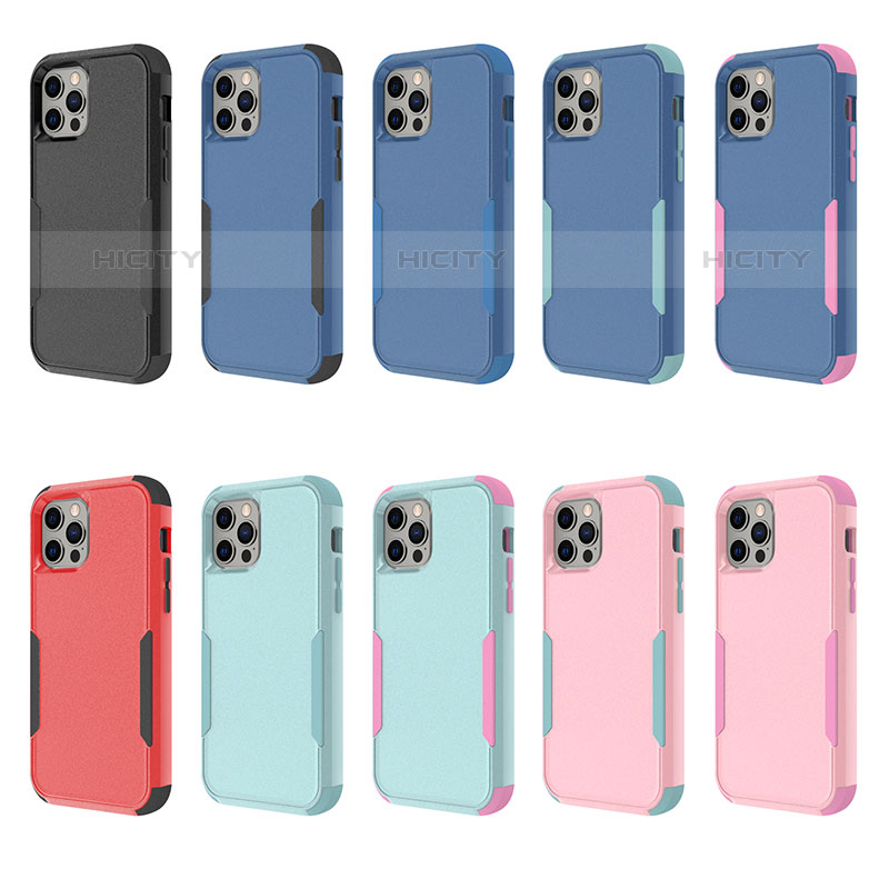 Coque Contour Silicone et Plastique Housse Etui Protection Integrale 360 Degres pour Apple iPhone 15 Pro Max Plus