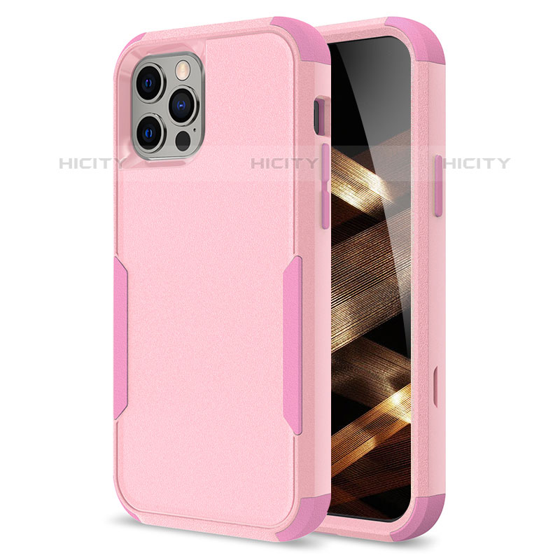 Coque Contour Silicone et Plastique Housse Etui Protection Integrale 360 Degres pour Apple iPhone 15 Pro Max Plus