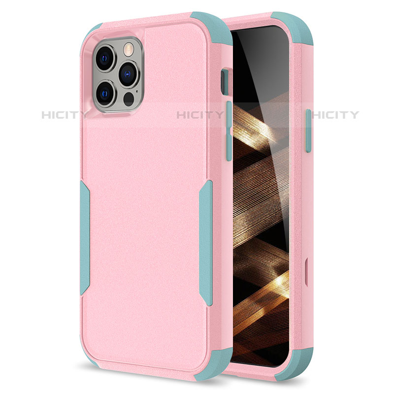 Coque Contour Silicone et Plastique Housse Etui Protection Integrale 360 Degres pour Apple iPhone 15 Pro Max Plus