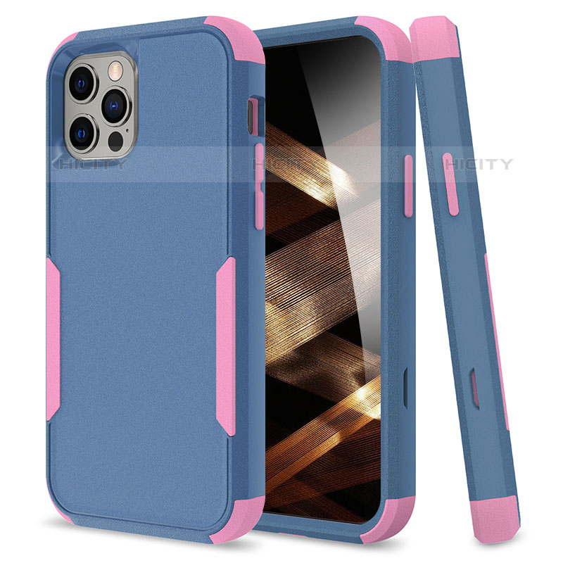 Coque Contour Silicone et Plastique Housse Etui Protection Integrale 360 Degres pour Apple iPhone 15 Pro Mixte Plus