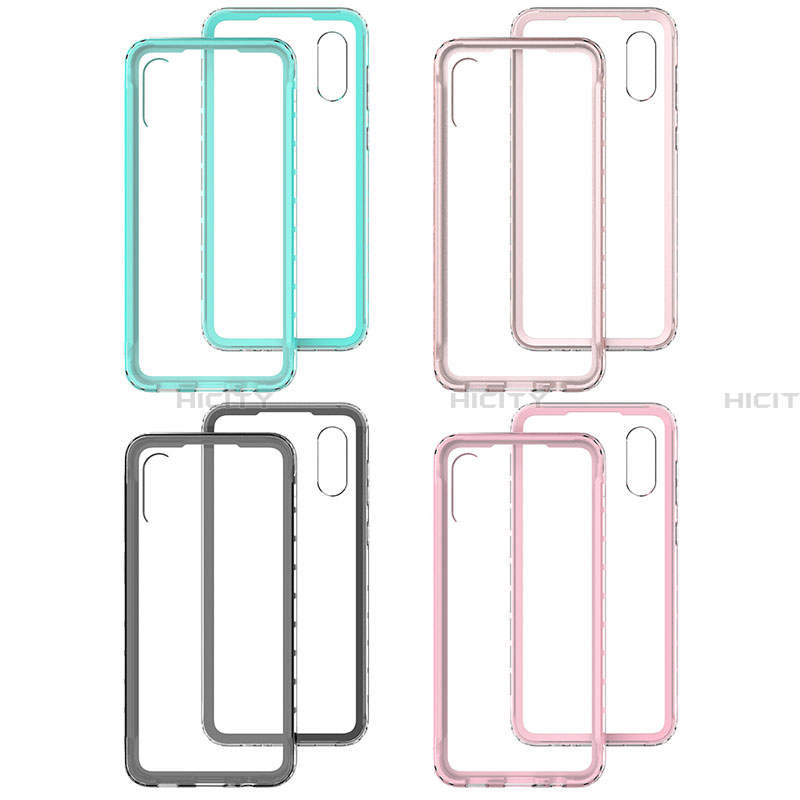 Coque Contour Silicone et Plastique Housse Etui Protection Integrale 360 Degres pour Samsung Galaxy A02 Plus