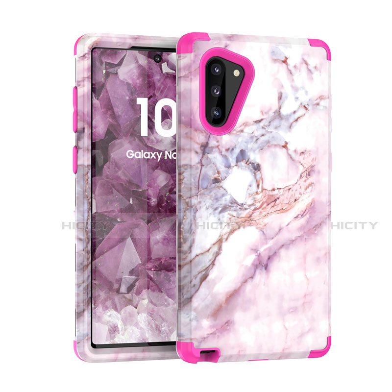 Coque Contour Silicone et Plastique Housse Etui Protection Integrale 360 Degres pour Samsung Galaxy Note 10 5G Plus