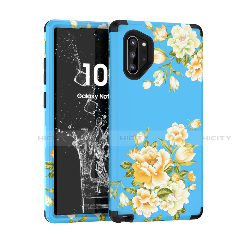 Coque Contour Silicone et Plastique Housse Etui Protection Integrale 360 Degres pour Samsung Galaxy Note 10 Plus Plus