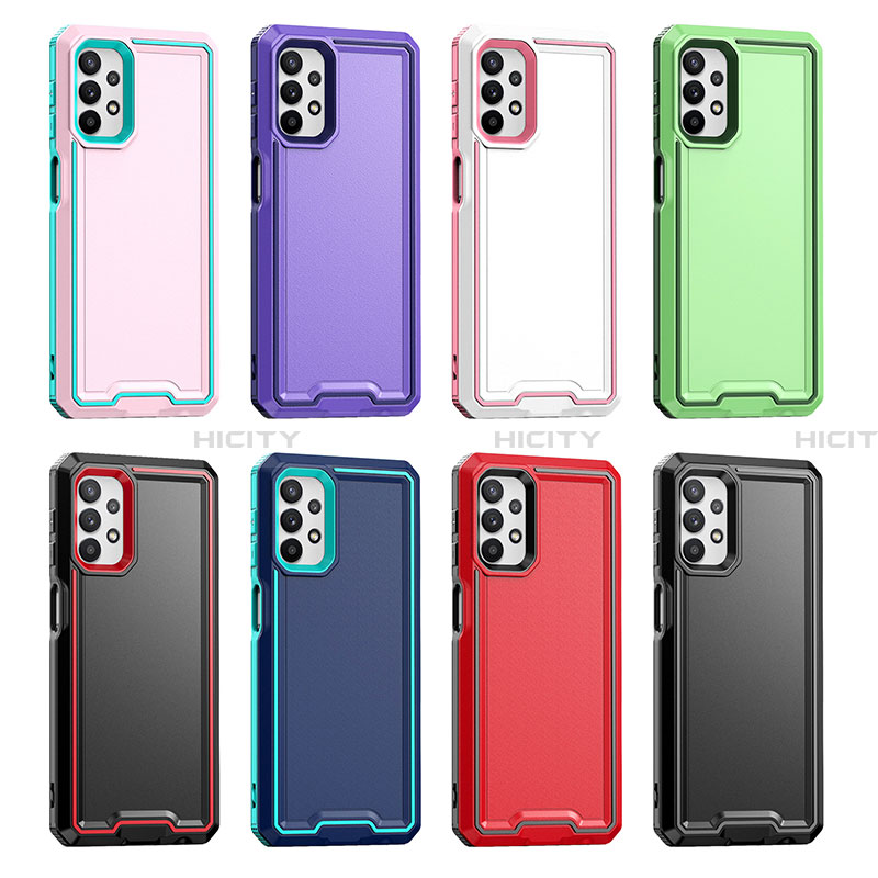 Coque Contour Silicone et Plastique Housse Etui Protection Integrale 360 Degres Q01W pour Samsung Galaxy A32 4G Plus