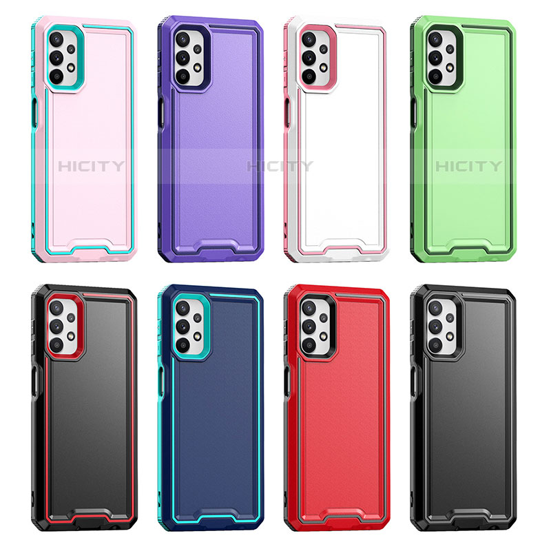 Coque Contour Silicone et Plastique Housse Etui Protection Integrale 360 Degres Q01W pour Samsung Galaxy M32 5G Plus