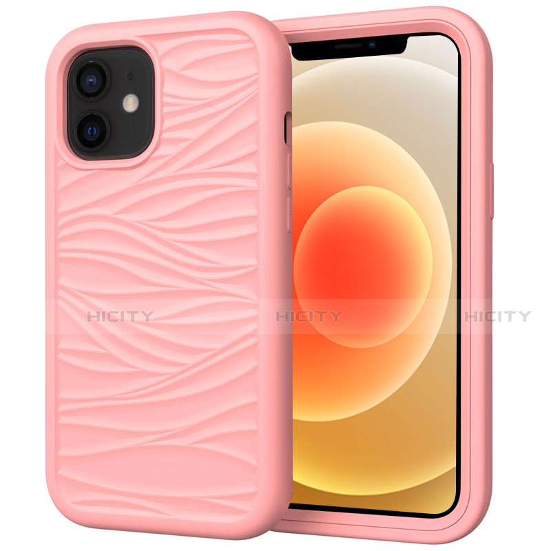 Coque Contour Silicone et Plastique Housse Etui Protection Integrale 360 Degres R01 pour Apple iPhone 12 Plus