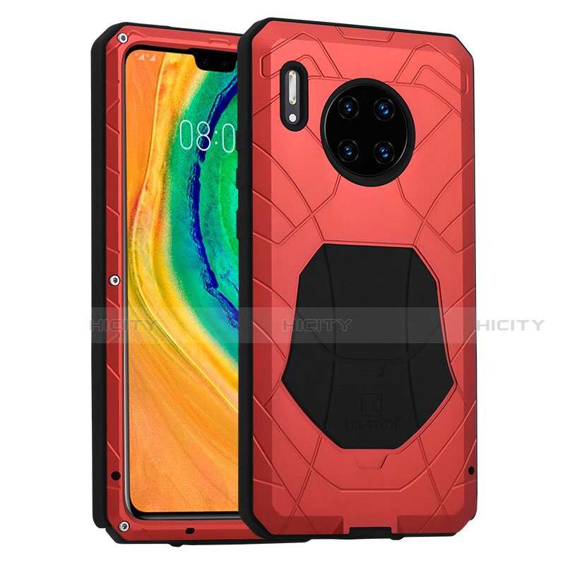 Coque Contour Silicone et Plastique Housse Etui Protection Integrale 360 Degres R01 pour Huawei Mate 30 5G Rouge Plus