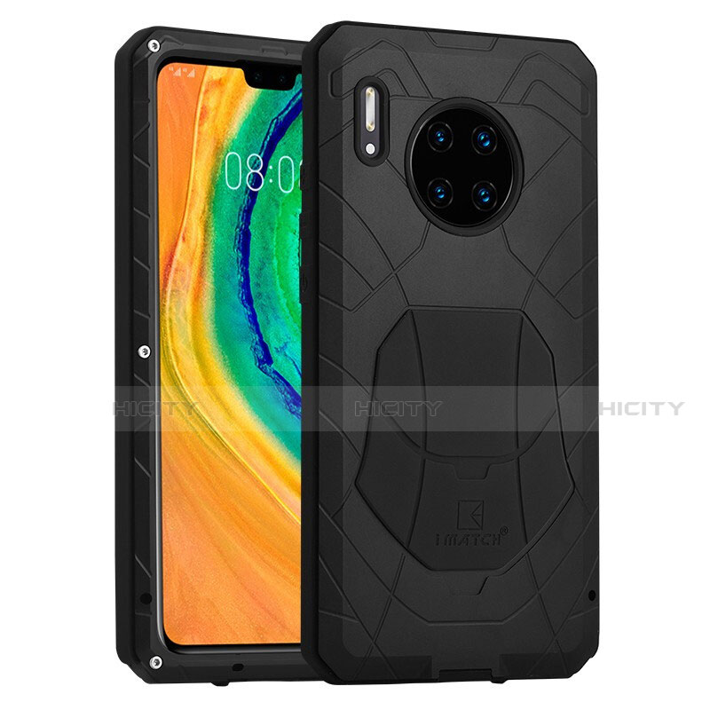 Coque Contour Silicone et Plastique Housse Etui Protection Integrale 360 Degres R01 pour Huawei Mate 30 Pro 5G Noir Plus