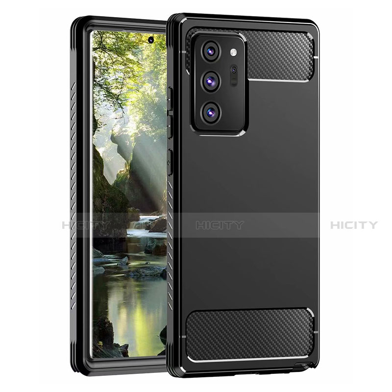 Coque Contour Silicone et Plastique Housse Etui Protection Integrale 360 Degres R01 pour Samsung Galaxy Note 20 Ultra 5G Noir Plus