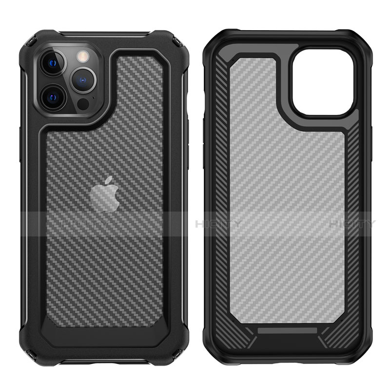 Coque Contour Silicone et Plastique Housse Etui Protection Integrale 360 Degres R02 pour Apple iPhone 12 Pro Max Plus