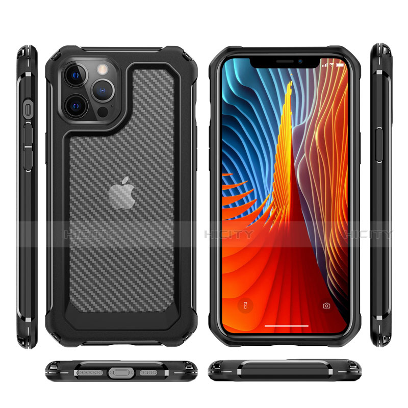 Coque Contour Silicone et Plastique Housse Etui Protection Integrale 360 Degres R02 pour Apple iPhone 12 Pro Max Plus