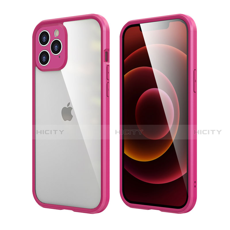 Coque Contour Silicone et Plastique Housse Etui Protection Integrale 360 Degres R05 pour Apple iPhone 12 Pro Max Plus