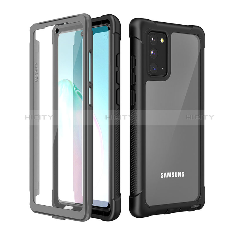 Coque Contour Silicone et Plastique Housse Etui Protection Integrale 360 Degres U01 pour Samsung Galaxy Note 20 5G Noir Plus