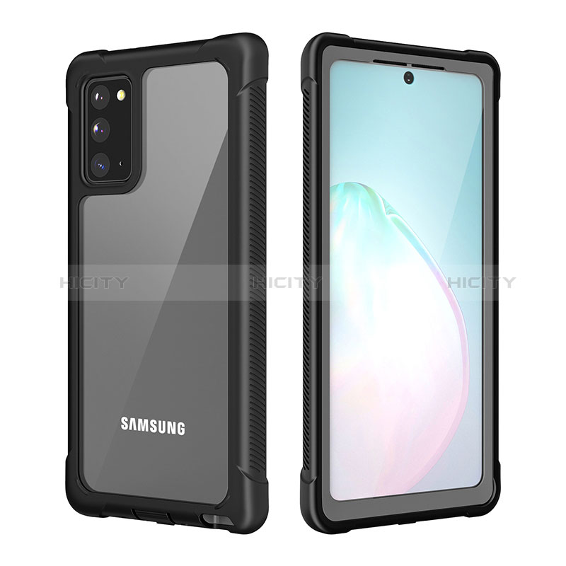 Coque Contour Silicone et Plastique Housse Etui Protection Integrale 360 Degres U01 pour Samsung Galaxy Note 20 5G Noir Plus