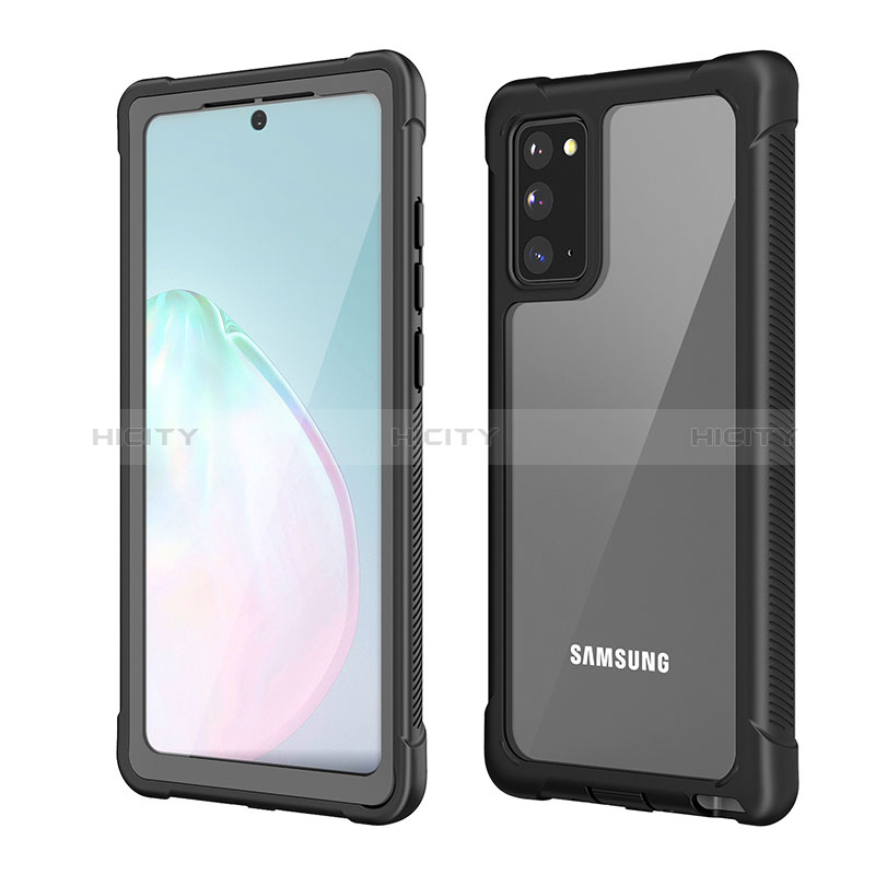 Coque Contour Silicone et Plastique Housse Etui Protection Integrale 360 Degres U01 pour Samsung Galaxy Note 20 5G Noir Plus