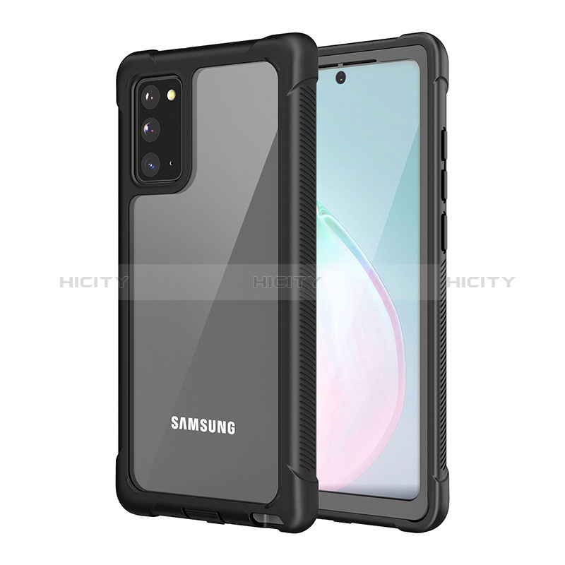 Coque Contour Silicone et Plastique Housse Etui Protection Integrale 360 Degres U01 pour Samsung Galaxy Note 20 5G Noir Plus