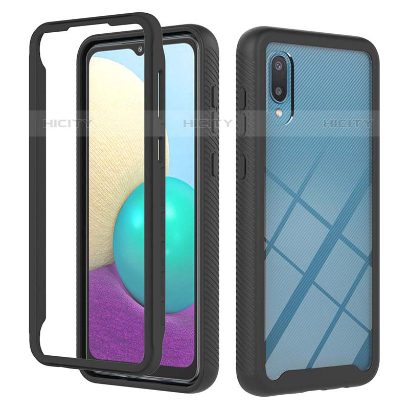 Coque Contour Silicone et Plastique Housse Etui Protection Integrale 360 Degres U03 pour Samsung Galaxy M02 Plus