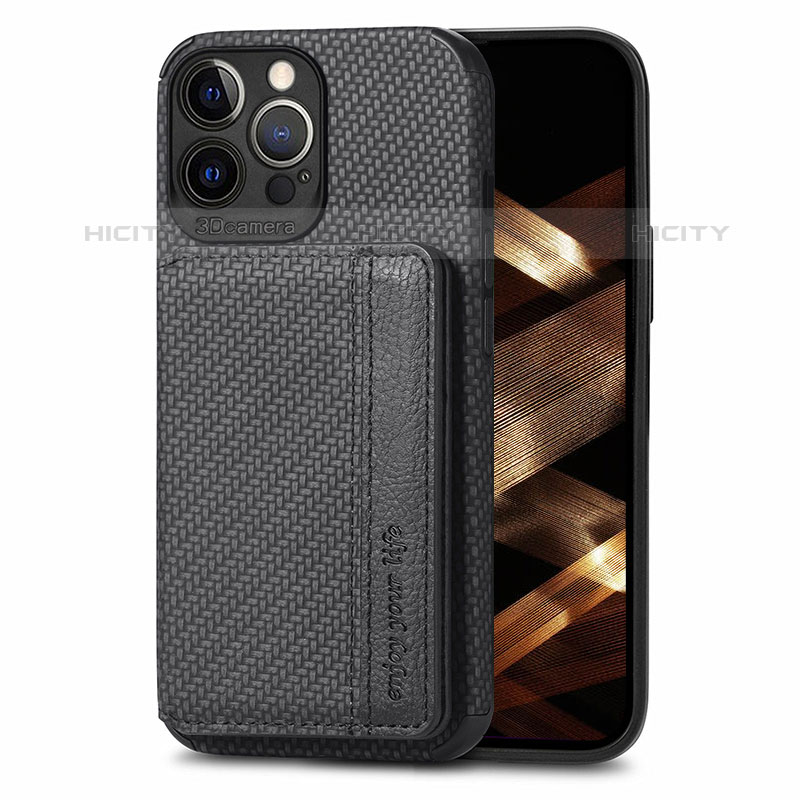 Coque Contour Silicone et Plastique Housse Etui Protection Integrale 360 Degres U05 pour Apple iPhone 16 Pro Max Noir Plus