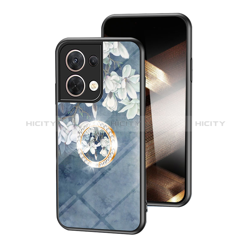 Coque Contour Silicone et Vitre Fleurs Miroir Etui Housse S01 pour Xiaomi Redmi Note 13 5G Plus