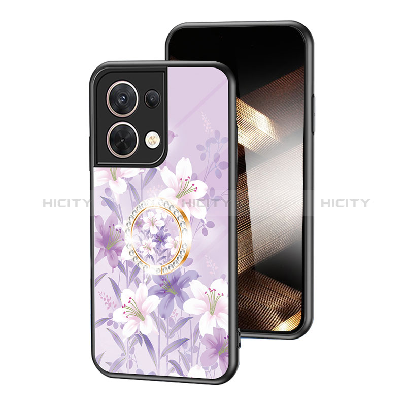 Coque Contour Silicone et Vitre Fleurs Miroir Etui Housse S01 pour Xiaomi Redmi Note 13 5G Plus