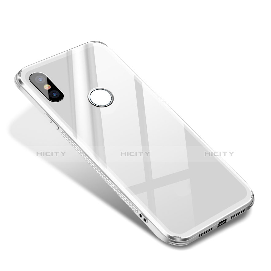 Coque Contour Silicone et Vitre Miroir Housse Etui M02 pour Xiaomi Mi 8 Plus