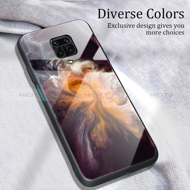 Coque Contour Silicone et Vitre Motif Fantaisie Miroir Etui Housse JM1 pour Xiaomi Poco M2 Pro Plus