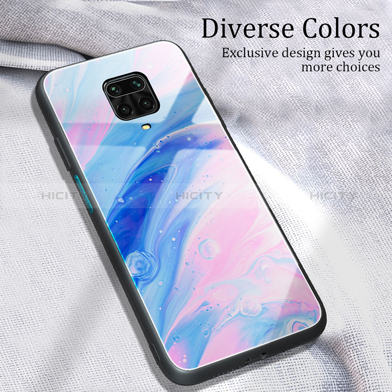 Coque Contour Silicone et Vitre Motif Fantaisie Miroir Etui Housse JM1 pour Xiaomi Poco M2 Pro Plus