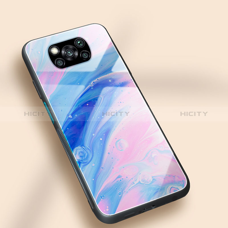 Coque Contour Silicone et Vitre Motif Fantaisie Miroir Etui Housse JM1 pour Xiaomi Poco X3 NFC Colorful Plus