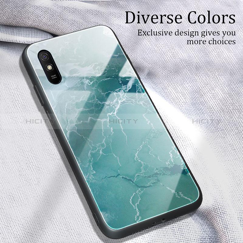 Coque Contour Silicone et Vitre Motif Fantaisie Miroir Etui Housse JM1 pour Xiaomi Redmi 9A Plus