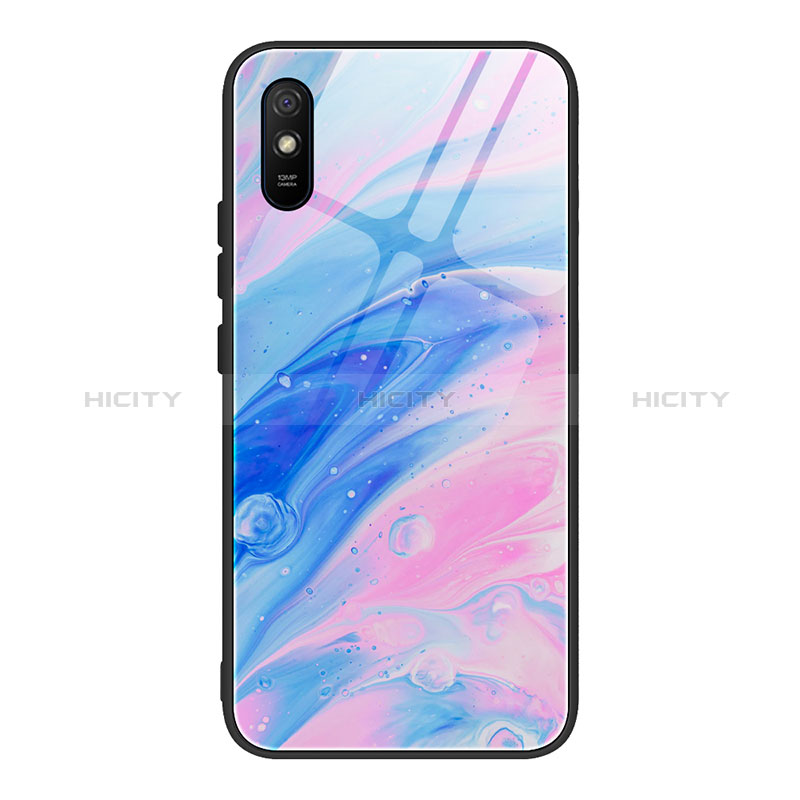 Coque Contour Silicone et Vitre Motif Fantaisie Miroir Etui Housse JM1 pour Xiaomi Redmi 9AT Colorful Plus