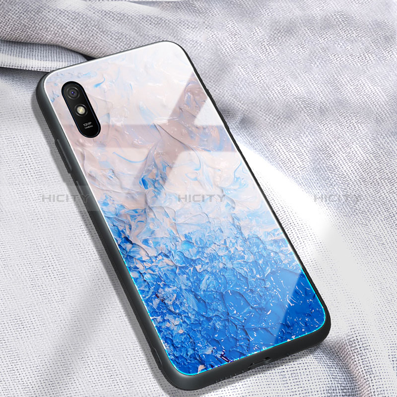 Coque Contour Silicone et Vitre Motif Fantaisie Miroir Etui Housse JM1 pour Xiaomi Redmi 9i Plus