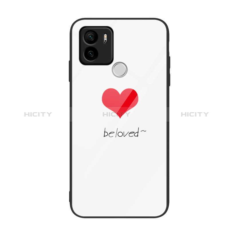 Coque Contour Silicone et Vitre Motif Fantaisie Miroir Etui Housse JM1 pour Xiaomi Redmi A1 Plus Plus