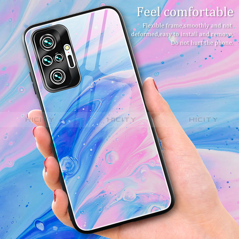 Coque Contour Silicone et Vitre Motif Fantaisie Miroir Etui Housse JM1 pour Xiaomi Redmi Note 10 Pro Max Plus