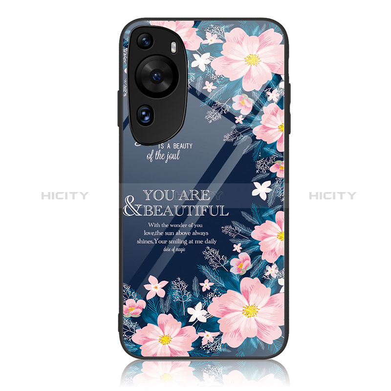 Coque Contour Silicone et Vitre Motif Fantaisie Miroir Etui Housse JM2 pour Huawei P60 Art Plus