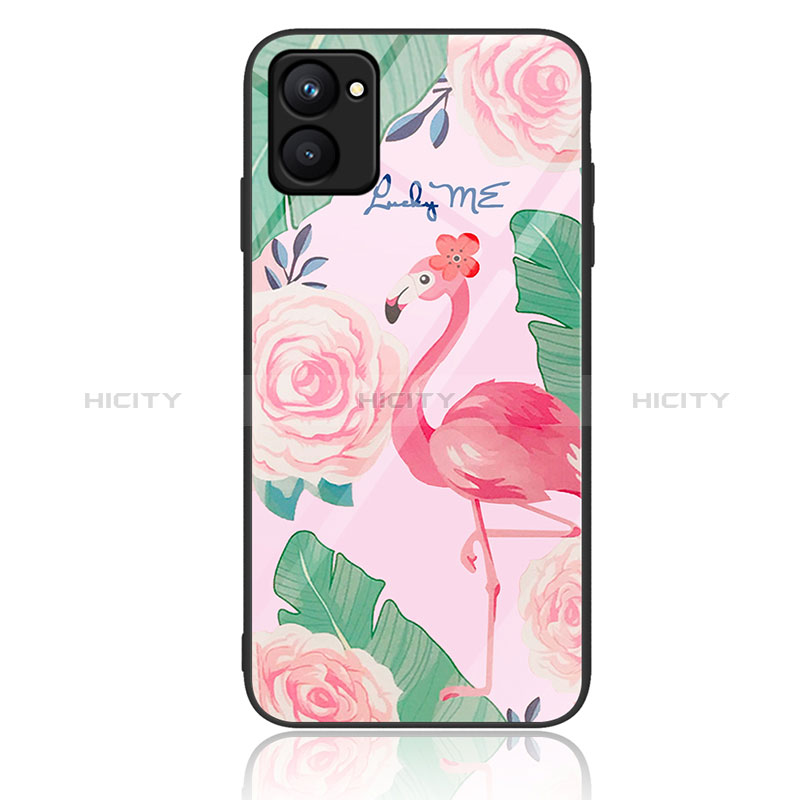 Coque Contour Silicone et Vitre Motif Fantaisie Miroir Etui Housse JM2 pour Realme C33 (2023) Plus